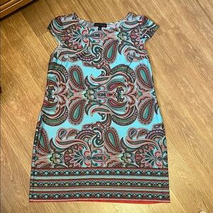 Karin Stevens Multicolor Paisley Mini Dress soft and stretchy XL